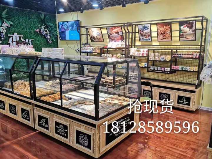 Bread bread display bakery glass model shelf display