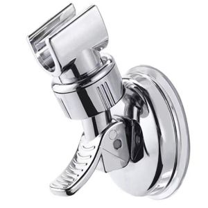 Shower Head Holder Adjustable Showerhead Bracket Punch Free Shower Holder No Punching Suction Cup