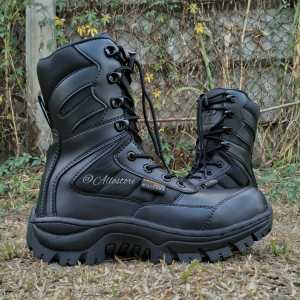 sepatu pdl tni polri security tactical outdoor ujung besi safety tinggi 8 inc caanggo