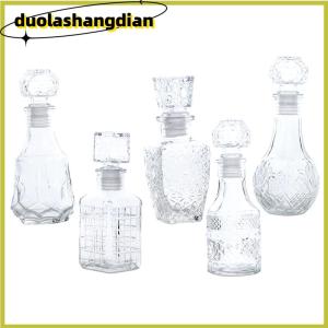 [Duola] 1Pc 100 150ml Transparent Cup Whiskey Decanter Party Barware Whiskey Bottle For Liquor Scotch Bourbon Barware