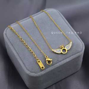 [ Bayar Ditempat ] Kalung Cewek Anti Karat / Kalung Titanium Cewek / Kalung Wanita Dewasa Cantik / Kalung Wanita Titanium  / Kalung Wanita Anti Karat Dan Tidak Luntur