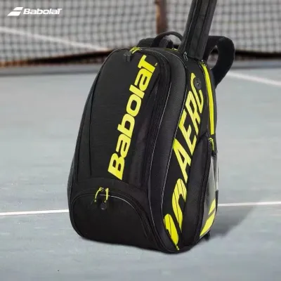 Babolat Tennis Backpack Large Capacity with Handle Water Resistance with Separate Ventilated Shoe Space up to 2 rackets