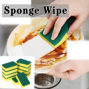 10PCS High Density Sponge Wipe / Decontamination Double-sided Cleaning Dishwashing Sponge / Kitchen Nano Clean Rub /Multi-Use Heavy Duty Scrub Sponge / Magic Cleaning Sponges / Scouring Supplies