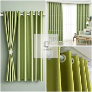 (Xanh Lá) Rèm cửa phòng ngủ cao cấp rèm cửa sổ chống nắng treo tường - Sang Trọng Không Gian Sống