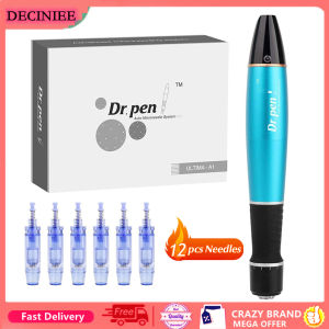 Dr Pen Ultima A1 Wireless With 12pcs Cartridge Professional Microneedling Derma Pen A1W For Hair Growth Mesotherapy Skincare Kit