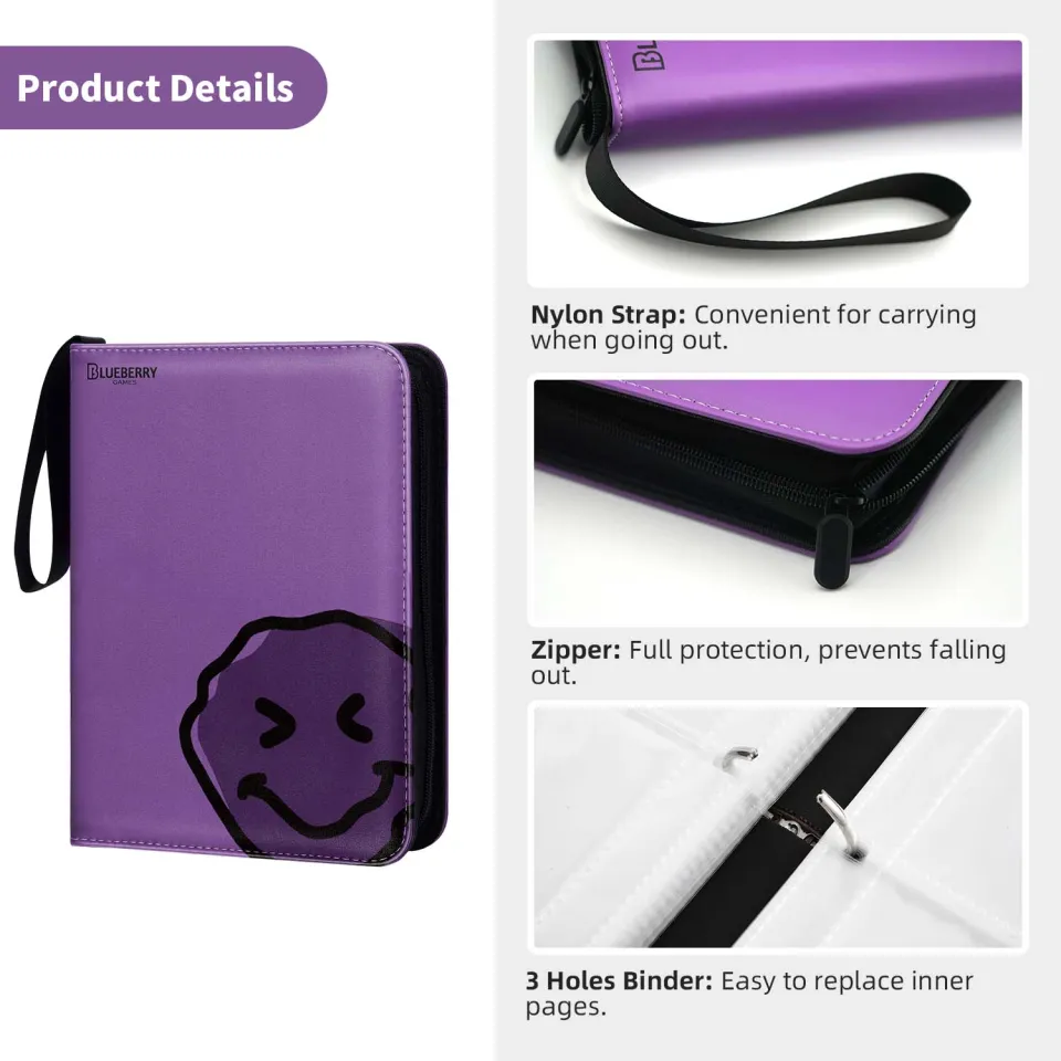 Blueberry Binder Zipper Album 400/900 Pocket Pokemon Lomo Card Binder Photocard Leather BERYFAM Leather 3-Ring Photo Album High-Quality Pu Zipper Album Unisex Lomo Card Organizer - Lazada | Lazada PH Blueberry Binder Zipper Album 400/900 Pocket Pokemon Lomo Card Binder Photocard Leather BERYFAM Leather 3-Ring Photo Album High-Quality Pu Zipper Album Unisex Lomo Card Organizer - Lazada | Lazada PH