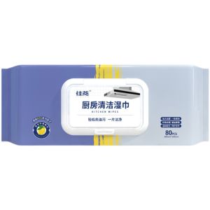 [SG] Imp House Kitchen Cleaning Wet Wipes 80pc/Pack Disposable Degreasing Cleaning Wipe Large Size 250*200mm 500g per pack