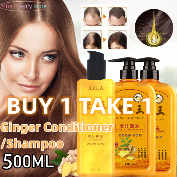 Azla Ginger Shampoo Anti Hair Loss Shampoo Rapid Regrowth Hair Anti Dandruanti Itch Shampoo 7353