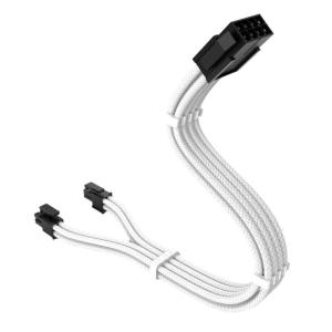 CPU 8Pin Nam đến 4 + 4pin có thể tháo Rời Nam Nylon Cáp nối Bo mạch chủ dây nguồn Bộ nắn dòng cho mainbiard 11.8inch