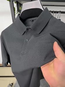 Summer Cotton Plus Size 8XL Fashion Letter Polo Shirt Busines Casual Comfort Breatha Men Preferred Short Sleeve Tshirt Top