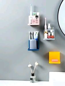 1Set 2pcs Storage Rack Bathroom Kitchen Rack 2