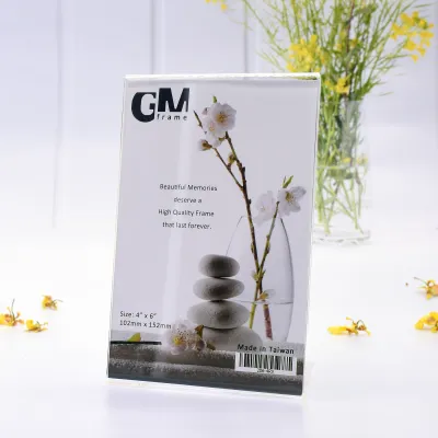 [NEW] Acrylic Transparent L-Shaped Portrait Stand | Acrylic Photo Frame | 3R/4R/5R/6R/8R/S8R/A4