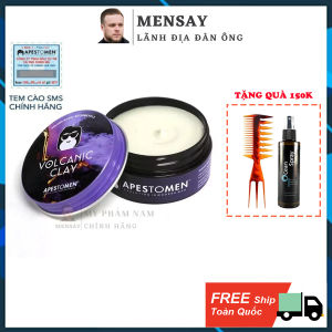 Sáp vuốt tóc Volcanic Clay ver 5 có tem SMS chính hãng tặng kèm Pre-Styling và lược Trifecta