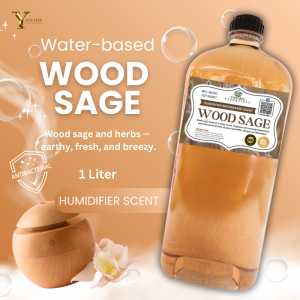 Wood Sage Scent 1L Water Based Essential Oil Fragrance for Humidifier Air Freshener & Linen Spray