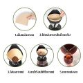กระดาษกรองกาแฟดริป(100 แผ่น) ทรง V/U แบบหนา Drip Coffee Paper Filter V/U Shape MoCoo Home. 