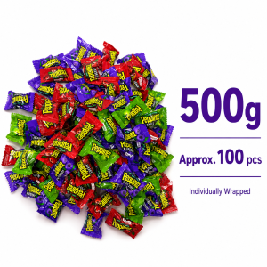 Roshen Peppinezz Assorted Fruit Candy 500g | Cherry Apple Blueberry | Imported Sour Candy | Juicy Fruit Filling | Halal