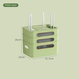Router Storage Box Household Data Cable Multilayer Storage Box WiFi Blocking Box Artifact Socket Wire Wall Mounted Storage Rack