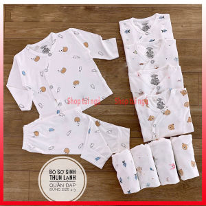 Bộ dài tay thun lạnh cho bé trai và gái từ 3kg-9kg