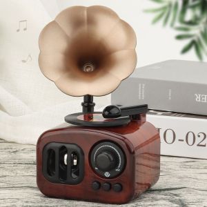SIRENXI Cổ điển Hộp nhạc máy hát Bắc Âu Máy Hát Mô hình máy hát Hoài cổ Đồ thủ công Đồ trang trí máy hát hoài cổ Đạo cụ chụp ảnh