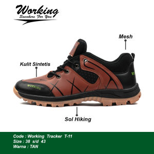 Sepatu Tracking Import Working T-11 Sepatu Mendaki Hiking Paramount Pendek Kerja Outdoor Running Pria
