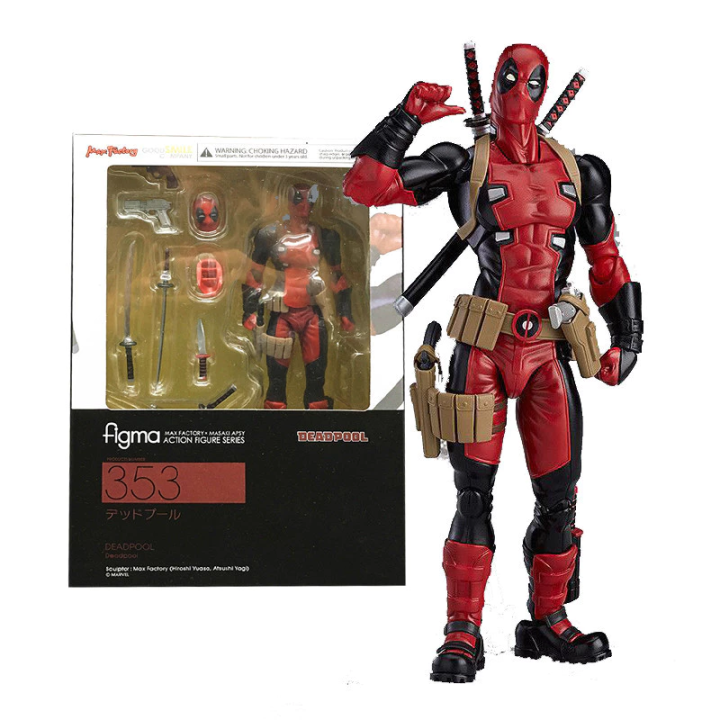 Figma MAX FACTORY x MASAKI APSY ACTION FIGURE SERIES Deadpool No.353 Good Smile Deadpool Figma Action Figure Model Doll Gift Toy