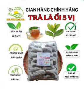 set 60 túi lọc trà lá ổi non mix 5 vị