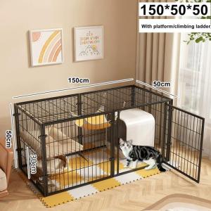 Cat cage indoor large free space cat nest cat climbing frame cat villa cat special pet cage
