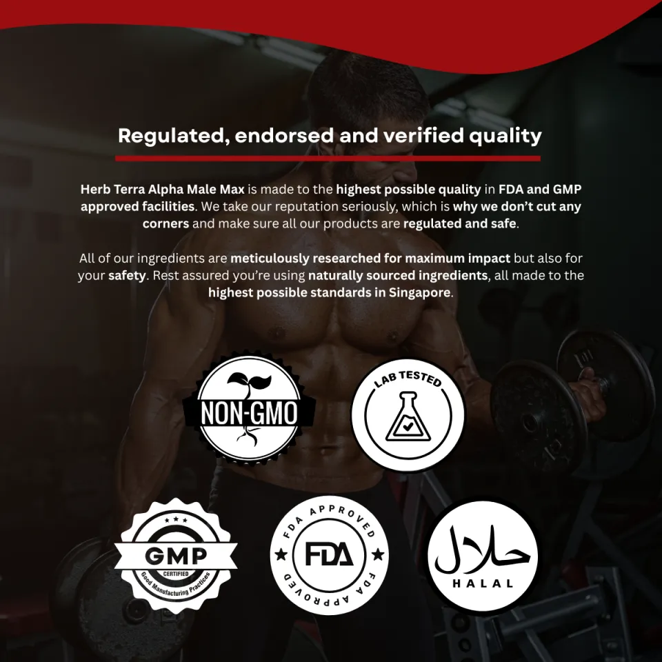 Bundle of 3] Herb Terra Alpha Male Max - Energy, Strength, & Performance  Support (3 x 80 capsules) | Lazada Singapore