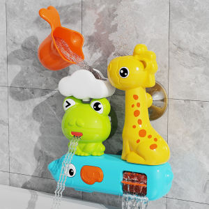 Baltra Baby Bath Toy with Sucker Rotating Water Wheels Toy Kids Cartoon Shower Toy Water Spray Toy For Kids