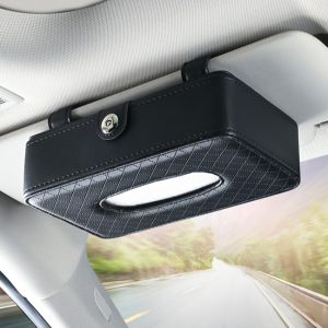 Tempat Tisu Mobil Kulit Kotak Tissue Mobil Gantung Wadah Tisu Aesthetic Mobil Car Visor Box Organizer