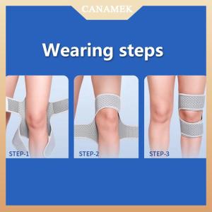 [CANAMEK] Powerful Rebound Springs Knee Assistive Device Non-Slip Breathable Knee Booster Adjustable Spring Stabilizer Brace Joint Support