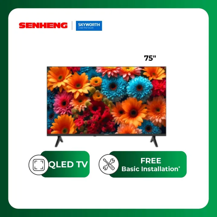 Skyworth Premium QLED+ Eye Care Series Google TV SUE8200 (50'/55'/65'/75')