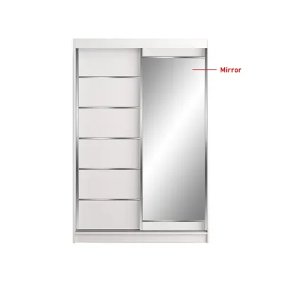 Living Mall Frankfurt Series 4FT 2-Door Sliding Door Wardrobe in 50 Models