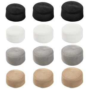 Meshes Wigs Hat with Elastic Band Big Hole Dome Wigs Hat Black Hair Net for Community Meetings