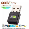 AC600 FREE DRIVER 600Mbps Wireless USB Wifi Adapter 2.4G 5GHz Dual Band 802.11b/n/g/ac Network Card Receiver Wifi Dongle. 