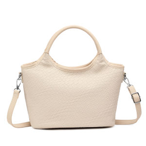 8052# New textured soft leather woven tote bag large capacity versatile casual handheld shoulder messenger bag