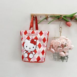 Kawaii Sanrio Canvas Bag Hello Kitty Cinnamoroll Crossbody Shoulder Hand Bag Cute Cartoon Melody Kuromi Girl Kids Children Gifts