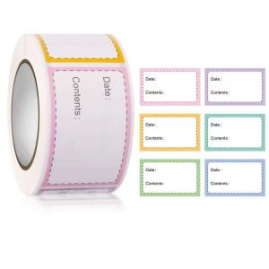 500pcs/roll Stiker Nama Border Blank Stiker Klasifikasi Label Stiker Anak Alat Tulis Sekolah