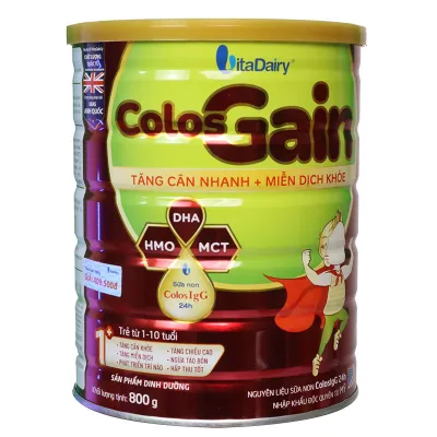Sữa Bột Tăng Cân ColosGain 1+ 800 gram/lon