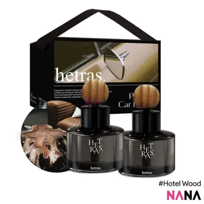 hetras. Premium Car Diffuser #Hotel Wood 77ml x 2pcs
