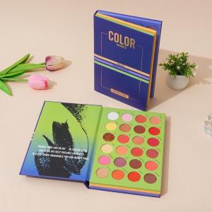 5-Layer Folding Eyeshadow Palette Portable Book Shaped Eye Shadow Palette Powder Blusher 78 Shades Makeup Palette Book Women