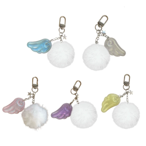 Dễ Thương Thiên Thần Sao Keychain Key Phụ Kiện chìa khóa đa năng Chủ chìa khóa hoạt hình Hợp Kim Kết Cấu Thích Hợp Cho Người Phụ Nữ Cô Gái