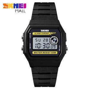 Skmei thời trang đồng hồ học sinh chàng trai cô gái kỹ thuật số Đồng hồ đeo tay nữ 50m wateproof đèn nền báo động 1413