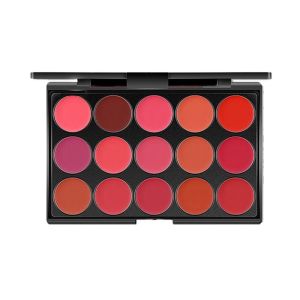 PRETTY Waterproof Matte Lipstick Palette Non-Sticky Cup Long Lasting 15 Color Lip Gloss Palette Lip Glaze Nude Pink Female