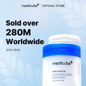 Medicube Zero Pore Pad 70 Pads – Gently Exfoliates Dead Skin Dissolves Blackhead & Sebum Plugs While Toning for Visibly Clearer Smoother Pores