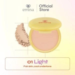 Emina Daily Matte Compact Powder 11 g Bedak Padat Matte Finish Bedak Padat Emina Flawless Waterproof