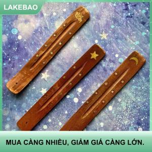 【LAKEBAO】 Gỗ tự nhiên hương Stick chủ Ash Catcher Burner hương đứng Rack hương cơ sở hương liệu tấm trang trí nhà