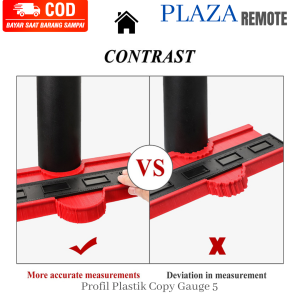 PENGUKUR KONTUR GAUGE DUPLIKAT SUDUT UBIN KERAMIK LENGKUNG 6 INCH PERTUKANGAN