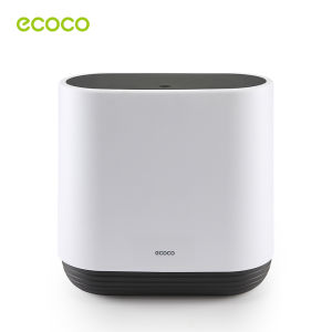 Ecoco 10L Trash Can Garbage Can Narrow Shape Large Opening Trash Bin with Cover Double Layer