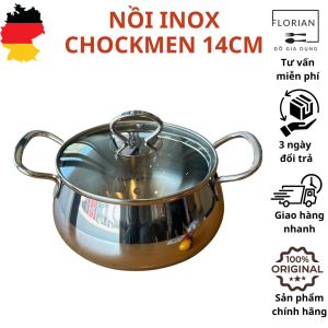 Nồi inox 14cm nồi inox CHOCKMEN14cm nồi nhỏ inox nồi bé nồi ăn dặm nồi bé cao cấp nồi nhỏ